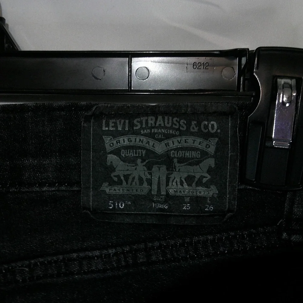 Levis 510 Skinny Fit‎ Performance Black Wash Jeans Kids Size 10 Reg